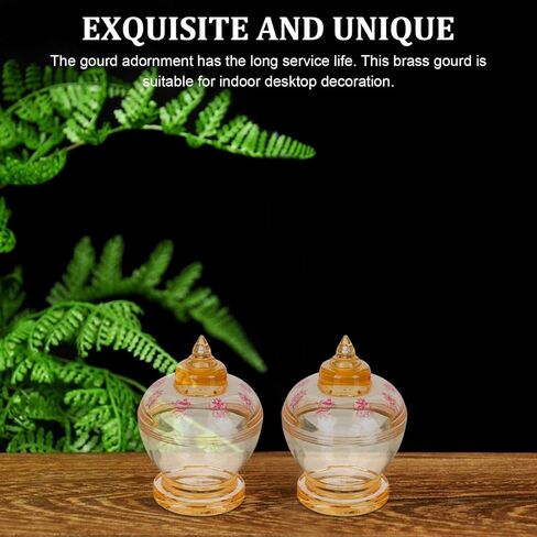 HOMSFOU Crystal Kadam Tower Mini Pagoda Statue 2.36In Buddhist Decor Stupa Asian Home Tabletop Decoration Office Accent Sculpture in Saudi Arabia