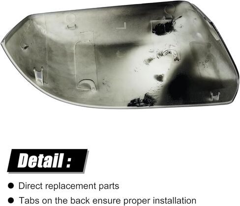 Black Driver Side Mirror Cover Caps for 2015 2016 2017 2018 2019 2020 Chevy Tahoe Suburban GMC Yukon/Yukon XL, Directly Replace Style, Not Sticker in Saudi Arabia