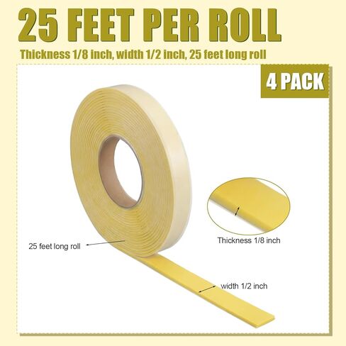 4 Pack High-Temp Vacuum Bagging Sealant Tape No-Leak Vacuum Seal Tape for Carbon Fiber, Fiberglass, Epoxy & Resin Composites in Kuwait