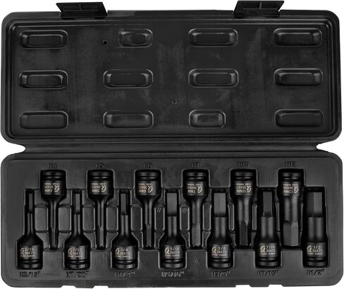SUNEX TOOLS 3649 SAE & Metric Impact Hex Driver Set in Kuwait