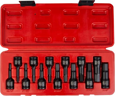 SUNEX TOOLS 3649 SAE & Metric Impact Hex Driver Set in Kuwait