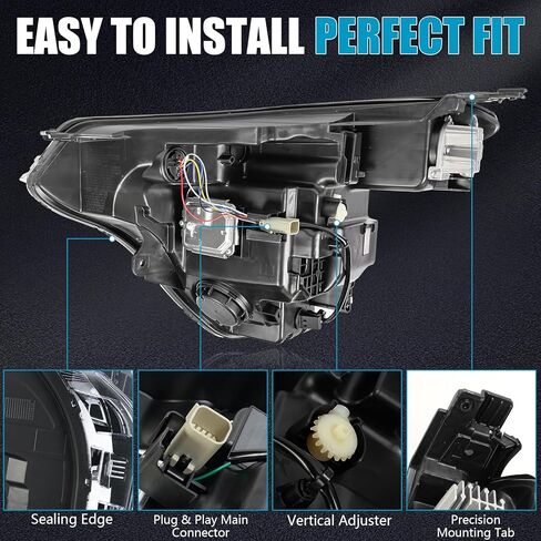 مجموعة مصابيح الرأس W/ LED DRL لسيارة Chevy Trax 2024 2025، مجموعة مصابيح أمامية لجهاز العرض طراز OEM من مصنع OEM لسيارة Chevy شيفروليه Trax 2024 2025 GM2503553 42876953، جانب الركاب، مع لمبات in Kuwait