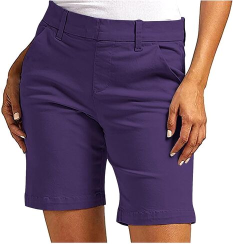 Women's Hiking Golf Shorts Quick Dry Stretch Casual Work Shorts with Pockets Walking Travel Summer Short Pants in Saudi Arabia