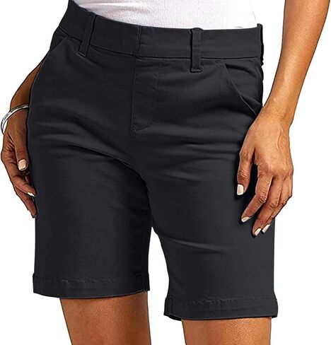 Women's Hiking Golf Shorts Quick Dry Stretch Casual Work Shorts with Pockets Walking Travel Summer Short Pants in Saudi Arabia