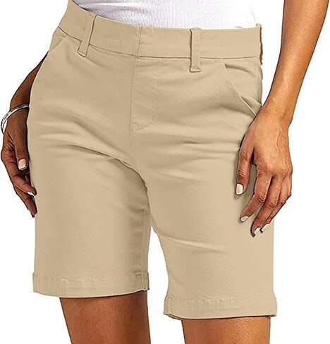 Women's Hiking Golf Shorts Quick Dry Stretch Casual Work Shorts with Pockets Walking Travel Summer Short Pants in Saudi Arabia
