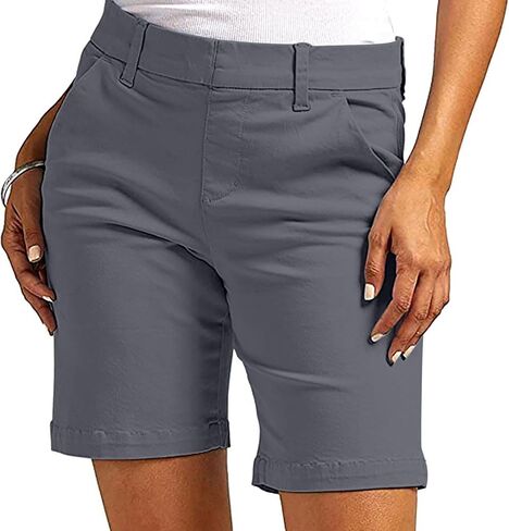 Women's Hiking Golf Shorts Quick Dry Stretch Casual Work Shorts with Pockets Walking Travel Summer Short Pants in Saudi Arabia