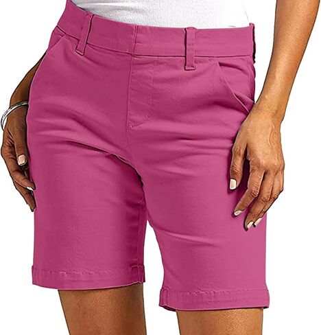 Women's Hiking Golf Shorts Quick Dry Stretch Casual Work Shorts with Pockets Walking Travel Summer Short Pants in Saudi Arabia