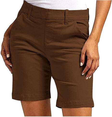 Women's Hiking Golf Shorts Quick Dry Stretch Casual Work Shorts with Pockets Walking Travel Summer Short Pants in Saudi Arabia