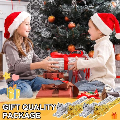 4pcs 3D Printed Snow Leopards 6.5 Inch Flexible Articulated 3D Animals with Spotted Design for Fun Desk Animal Decor in Kuwait