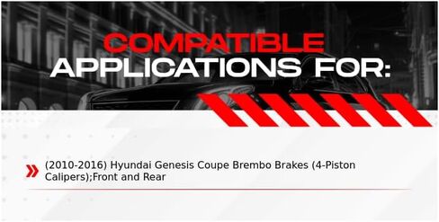 R1 Concepts Front and Rear Brake Rotors For 2010-2016 Hyundai Genesis| Blank Disc Brake Rotors| Brakes and Rotors Brakes and Rotors in Saudi Arabia