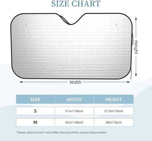 Front Window Car Sun Shade Windshield- White Cherry Foldable Cute Funny Sunshade for Car Truck SUV-Blocks Uv Rays Visor Shield Cover Keep Your Vehicle Cool Medium in Saudi Arabia