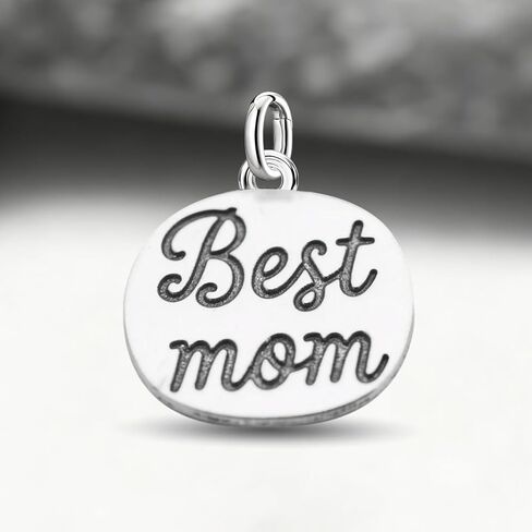 1pc Simple And Unique Silver Retro Love Mother Love Family Pendant Charm Fit DIY Jewelry Matching And Daily Outfit Decoration Gift For Women in Saudi Arabia