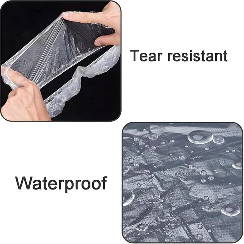 20 قطعة من أغطية مقاعد السيارة للاستعمال مرة واحدة مع عجلة القيادة وواقيات ناقل الحركة - أغطية مقاعد بلاستيكية للسيارات، غلاف حماية لمقاعد السيارات in Kuwait