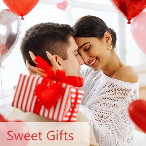 Smilebelle Gold Heart Earrings for Women Puffy Heart Earrings, 14K Gold Plated Chunky Huggie Earrings as Summer Outfit Accessories, Statement Gold Hoop Jewelry in Kuwait