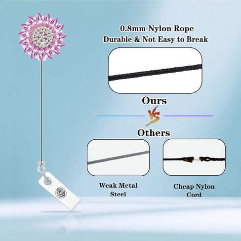 5Pcs Glitter Nurse Badge Reel Retractable Cute Nursing Student Bling Rhinestone Badge Holder Clip Gifts Crystal Animal Flower Goose Bee Butterfly Medical CNA RN ID Name Card Accessories in Kuwait