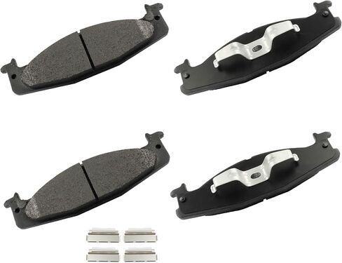 Cciyu D632 طقم مكابح قرصية معدنية أمامية لفورد لبرونكو 1994-1996، لـ E-150 2003، لـ E-150 Club Wagon 2003، لـ E-150 Econoline 1994-2002، لـ E-150 Econoline Club Wagon 1994-2002، لـ F-150 in Kuwait