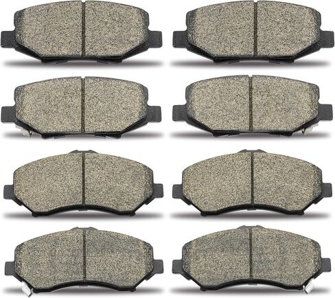 D1273 D1274 Front Rear Ceramic Disc Brake Pads Set Compatible With Jeep Wrangler JK 2018,Jeep Liberty 2008-2012, Jeep Wrangler 2007-2017,Dodge Nitro 2007-2011,8pcs in Kuwait