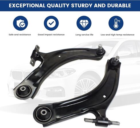 2PCS Front Lower Control Arm w/Ball Joint Suspension Kit for 2008 2009 2010 2011 2012 2013 Nissan Rogue 2.5L, 2014 2015 Rogue Select, Suspension Kit MS30194 MS30195 RK621452 RK621453 in Kuwait
