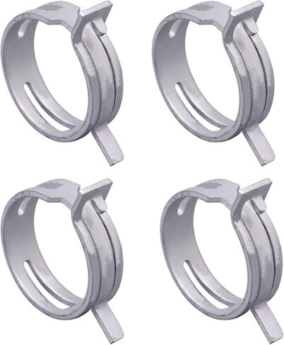 4 قطعة طقم مشابك خرطوم المبرد العلوي والسفلي لسيارة Honda Accord Civic CRV Fit Odyssey استبدال 19511-PH7-003 19511PH7003 فضي in Kuwait