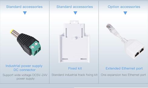 VONETS VBG1200 Industrial Mini Dual Band 2.4GHz/5GHz WiFi Bridge/Router/WiFi to Ethernet Adapter/AC1200 WiFi Signal Range Extender 1 RJ45 Male (10/100Mbps) USB/DC Powered for DVR IP Camera AGV in Kuwait