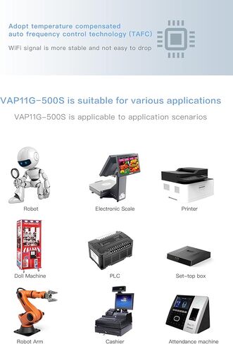 VONETS VBG1200 Industrial Mini Dual Band 2.4GHz/5GHz WiFi Bridge/Router/WiFi to Ethernet Adapter/AC1200 WiFi Signal Range Extender 1 RJ45 Male (10/100Mbps) USB/DC Powered for DVR IP Camera AGV in Kuwait