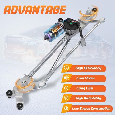 602-484AS Front Windshield Wiper Motor and Linkage Assembly Compatible with Toyota Highlander 2008-2010# 851500E040, 8515048070, 8511048120, 4320020 in Saudi Arabia