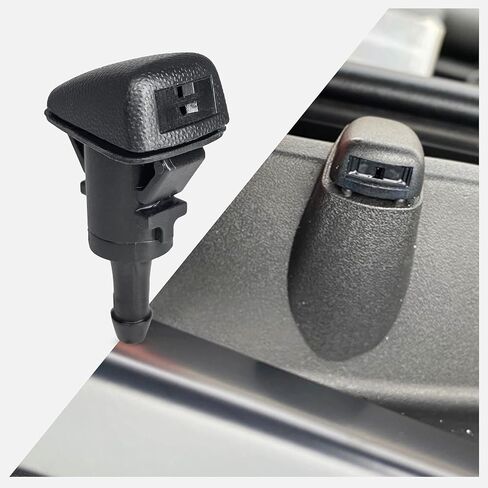 فوهات غسالة الزجاج الأمامي Click&Fit المتوافقة مع Hyundai Elantra Tucson 2015-2020، Santa Fe 12-18، Sonata Kona Ioniq، Kia Sportage 2010-2021 Sorento Soul Optima Niro - نفاثات رذاذ الماء الممسحة قطعتان in Saudi Arabia