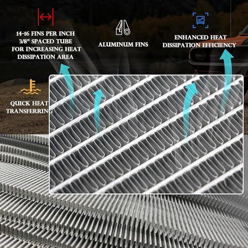 5.9L Aluminum Radiator Fit for 1994-2002 Dodge Ram 2500 Dodge Ram 3500 1995 1997 1998 1996 1999 2000 2001, Dodge Ram 3500 Radiator in Kuwait
