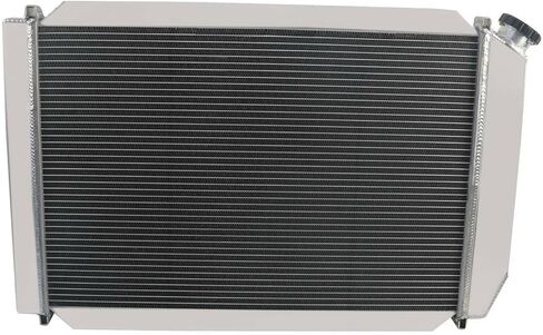 CU138 مشعاع ألومنيوم عالي الأداء لمحرك 1980-1993 Ford Mustang GT/LX Foxbody Thunderbird & Mercury Capri Cougar & Lincoln Continental Mark VII Engine، كفن مشعاع 3 صفوف/مجموعة تتابع المروحة in Kuwait