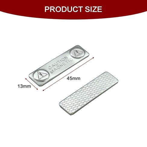10 Pack Name Tag Magnets Magnetic Name Badge Holders with 3M Adhesive Backing & 2 Neodymium Magnetic Name Tags for Uniforms Shirts Accessories in Kuwait