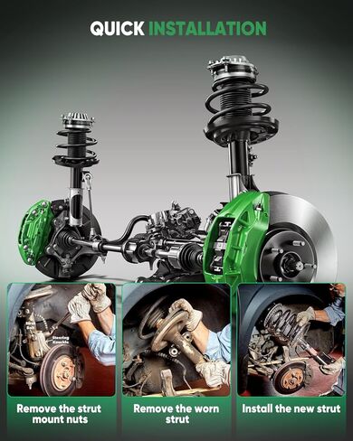 Front Pair Shock Absorber Assy Fits for 2004-2006 for Scion xA, 2004-2006 for Scion xB, 172245 Front Complete Struts With Coil Springs(Set of 2) in Kuwait