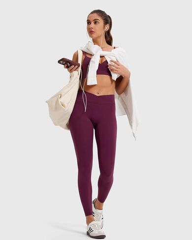 MOOSLOVER Women 2 Piece Yoga Set High Waist Leggings and Sports Bra Buttery Soft Stretch Athleisure Workout Outfit in Saudi Arabia