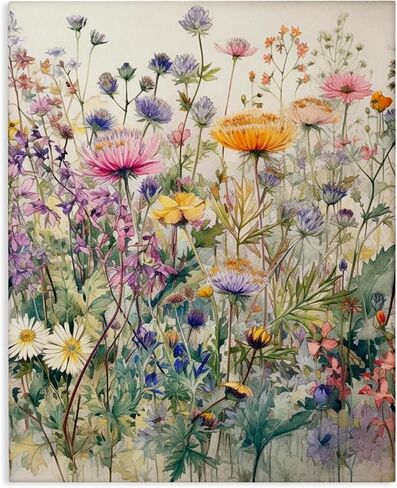 Stupell Industries Mixed Wild Flowers Canvas Wall Art Design by Ryley Gray, 24 x 30 in Kuwait