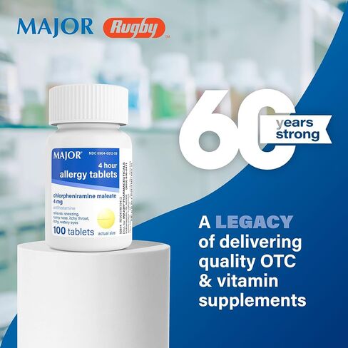 Major Pharmaceuticals Chlorpheniramine 4 mg Tablets, 100 Count in Kuwait