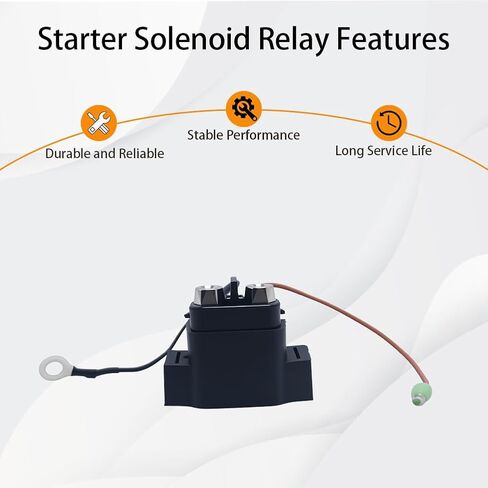 Starter Solenoid Relay 12V 2 Terminals Compatible with Tohatsu & Nissan Outboard Engine 8HP 9.8HP 15HP 18HP 25HP 30HP 40HP Starter Relay Solenoid Replacement for 3H8-76040-0 3H8760400M in Kuwait
