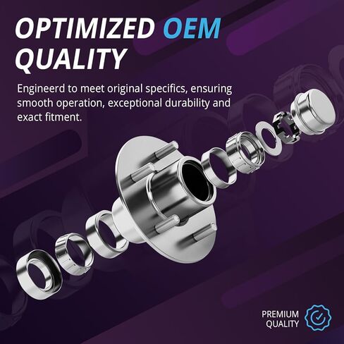 Wheel Hub Assembly Front or Rear Replacement for 2010 2011 2012 2013 2014 2015 2016 Cadillac SRX, Wheel Bearing 513289 [6-Lug w/ABS] in Kuwait