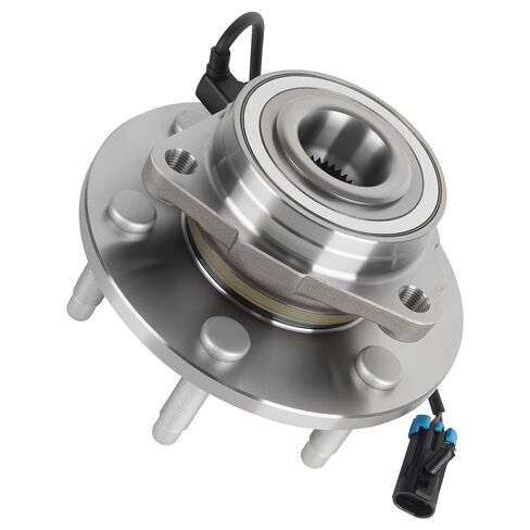 مجموعة محمل محور العجلة الأمامية 4WD/AWD لسيارة تشيفي سيلفرادو أفالانش 1500 إكسبريس، تاهو سوبربان، لسيارة جي إم سي سييرا لكاديلاك إسكاليد 99-07 6 ​​العروة ث/ABS يستبدل 515036 قطعة واحدة in Kuwait