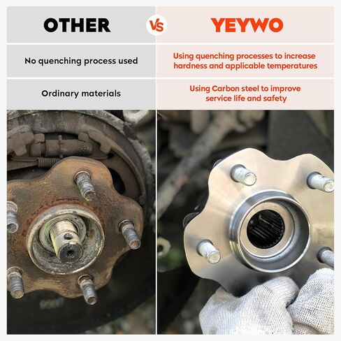 مجموعة محمل محور العجلة الأمامية 4WD/AWD لسيارة تشيفي سيلفرادو أفالانش 1500 إكسبريس، تاهو سوبربان، لسيارة جي إم سي سييرا لكاديلاك إسكاليد 99-07 6 ​​العروة ث/ABS يستبدل 515036 قطعة واحدة in Kuwait