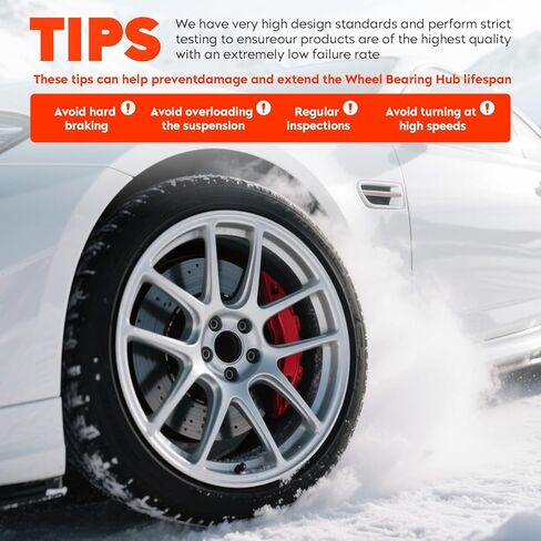 مجموعة محمل محور العجلة الأمامية 4WD/AWD لسيارة تشيفي سيلفرادو أفالانش 1500 إكسبريس، تاهو سوبربان، لسيارة جي إم سي سييرا لكاديلاك إسكاليد 99-07 6 ​​العروة ث/ABS يستبدل 515036 قطعة واحدة in Kuwait