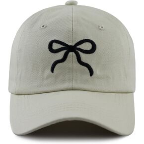 Bow Hat for Women Men, Funny Adjustable Cotton Embroidered Bowties Baseball Cap in Kuwait