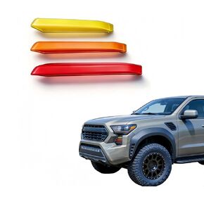 Front Trim Frame Grille Emblem Compatible with Tacoma Accessories Tri-Color Front Bumper Side Fog Lamp Trim Frame Grille Decor (Right (3 pcs)) in Saudi Arabia