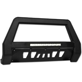 واقي قضيب الثور LED خفيف الوزن باللون الأسود مع لوحة انزلاقية متوافق مع 2009-2018 دودج رام 1500/2019-2024 كلاسيك in Kuwait