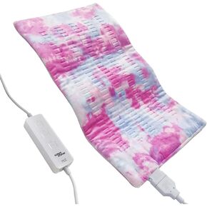 GOQOTOMO Heating Pad Fast-Heating Technology for Back/Waist/Abdomen/Sh-oulder/Neck Pain and Cramps Relief - Moist and Dry Heat Therapy with Auto-Off Hot Heated Pad by-Colorful in Kuwait