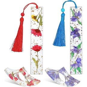 4 قطع من حامل الإبهام للكتب، حامل صفحات الإبهام مصنوع يدويًا للقراءة، حامل إبهام كتاب من الراتنج مع شرابة، حامل صفحات أصابع الكتب للطلاب والمعلمين الذين يقرؤون in Kuwait