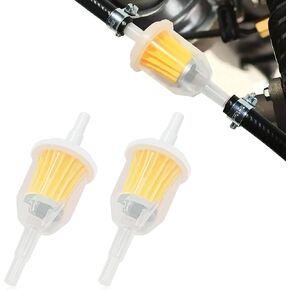 2PCS Gas Inline Fuel Filters with Magnet, 1/4" and 5/16" Motorcycle Fuel Filter, Small Engine fuel Filter, Gas Inline Fuel Filters for Small Engines, Snowmobiles, Tractors, Car Accessories in Kuwait