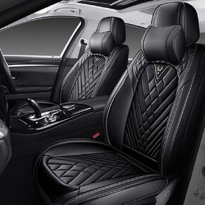 مجموعة أغطية مقاعد السيارة كاملة لـ RAM 3500 2012-2026، غطاء مقعد السيارة من جلد نابا المقاوم للماء، مجموعات أغطية مقاعد السيارة ذات التغطية الكاملة (5 مقاعد مع مساند للرأس/أسود وأحمر) in Kuwait