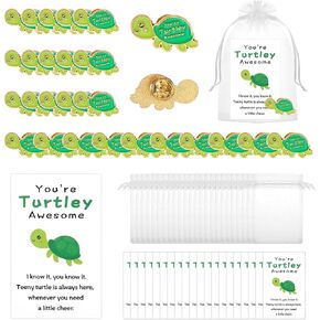 25 Sets Employee Appreciation Gifts Bulk, Cute Bee Turtle Pin with Organza Bags Thank You Cards, Employee Appreciation Gift Inspirational Bulk Gifts for Coworker Teacher Christmas Favor in Kuwait