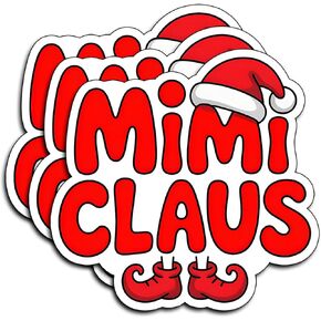 (3 قطع) ملصقات عيد الميلاد ميمي كلوز مضحكة للعطلات سانتا قبعة الجدات الممتعة لتزيين عيد الميلاد هدايا عيد الميلاد مقاومة للماء اقتباسات للعطلات شارات الفينيل زجاجة مياه ممتصة للصدمات للسيارة وقبعة صلبة للهاتف المحمول 3 بوصات in Kuwait