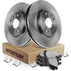 12.64" (321mm) Front Brakes Rotors and Ceramic Brake Pads Kit for GMC Terrain, for Buick Allure LaCrosse Regal, Chevy Impala Equinox Malibu Limited, Saab 9-5 Replacement Vented 55174 1421 in Kuwait