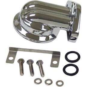 V-Factor by Mid-USA Origal Equipment Style Chrome Oil Filter Mount Kit for Twin Cam in Saudi Arabia